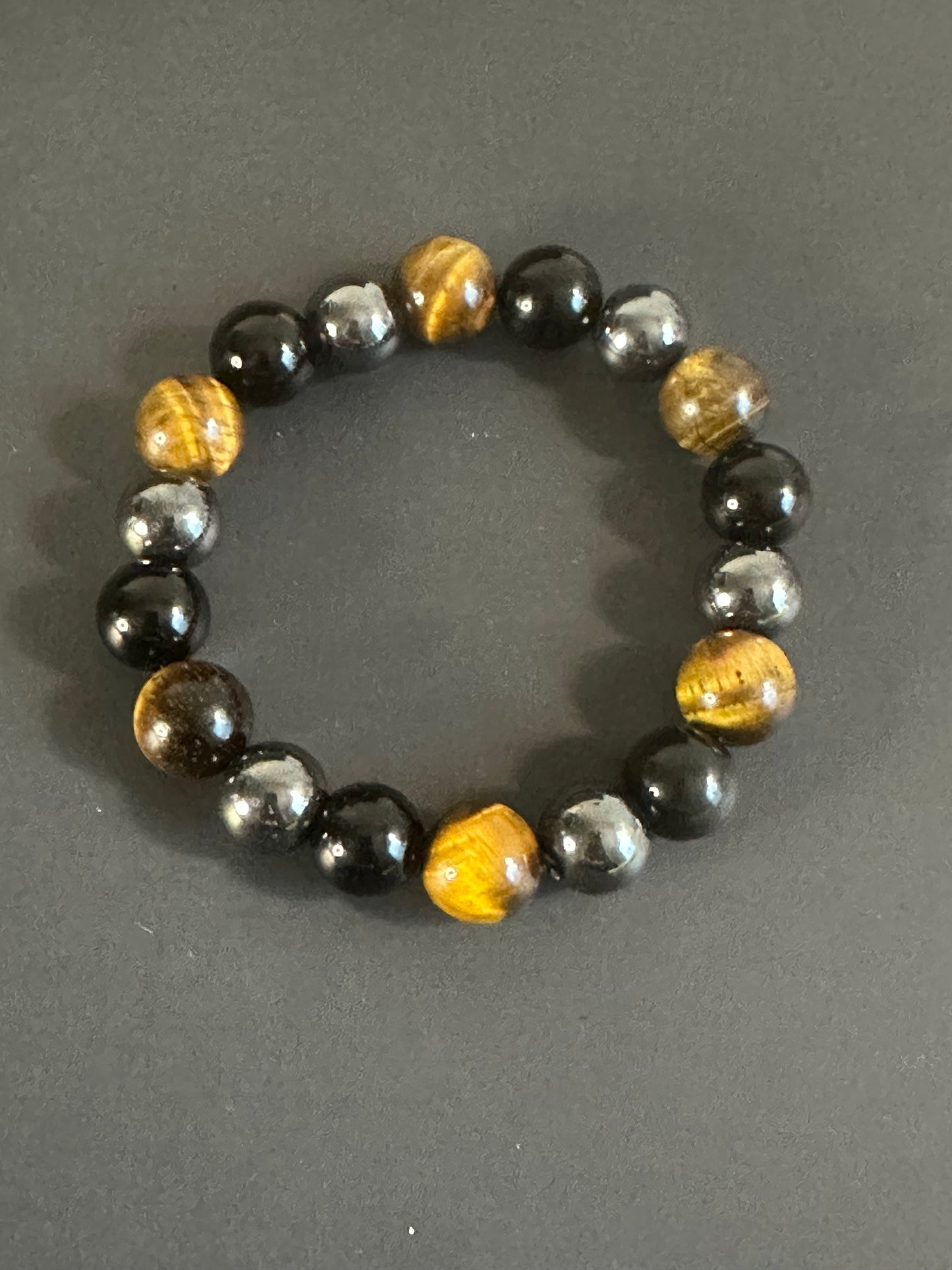 Triple Protection, Hematite, Black Onyx, Tiger’s Eye