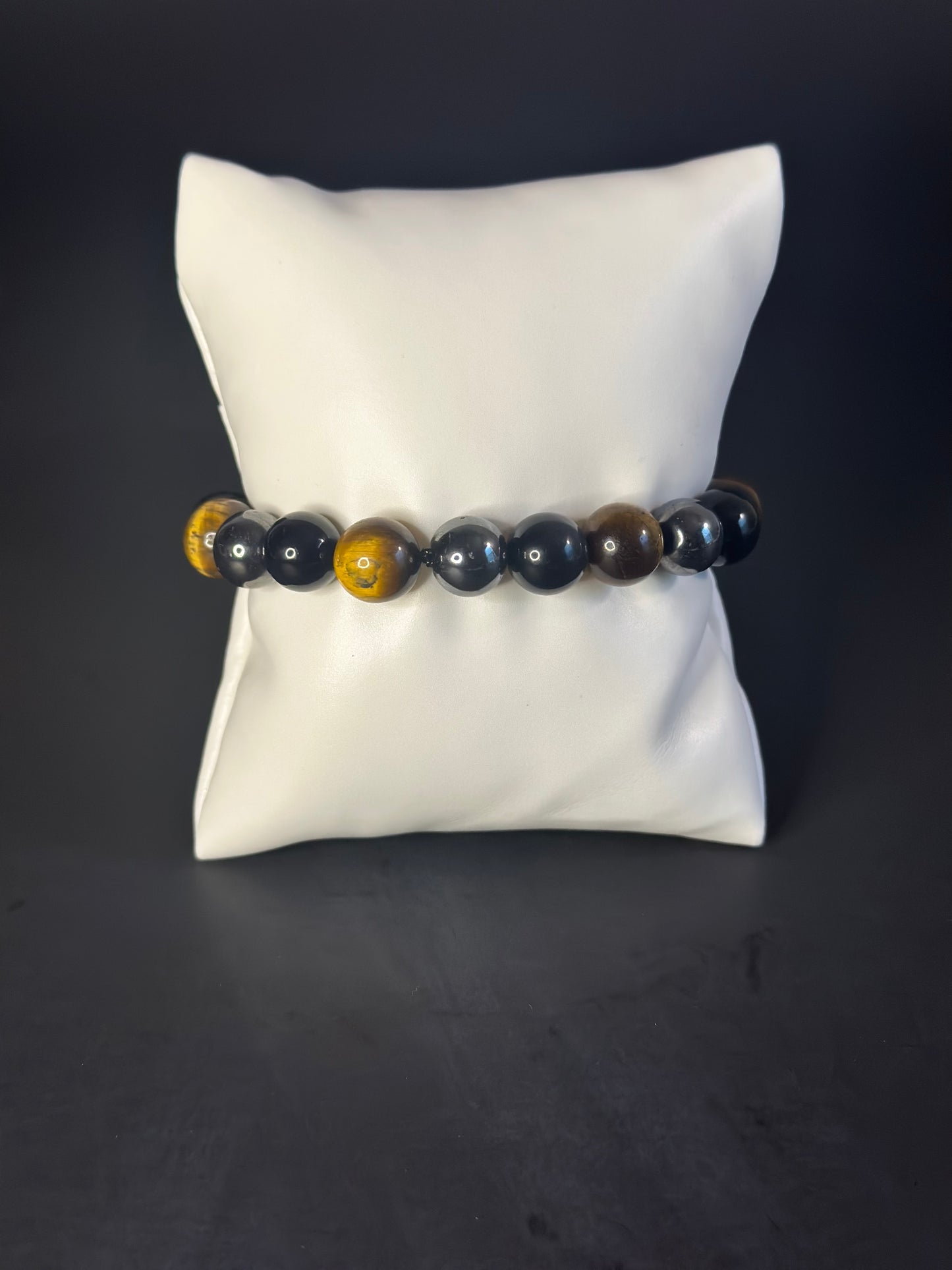 Triple Protection, Hematite, Black Onyx, Tiger’s Eye