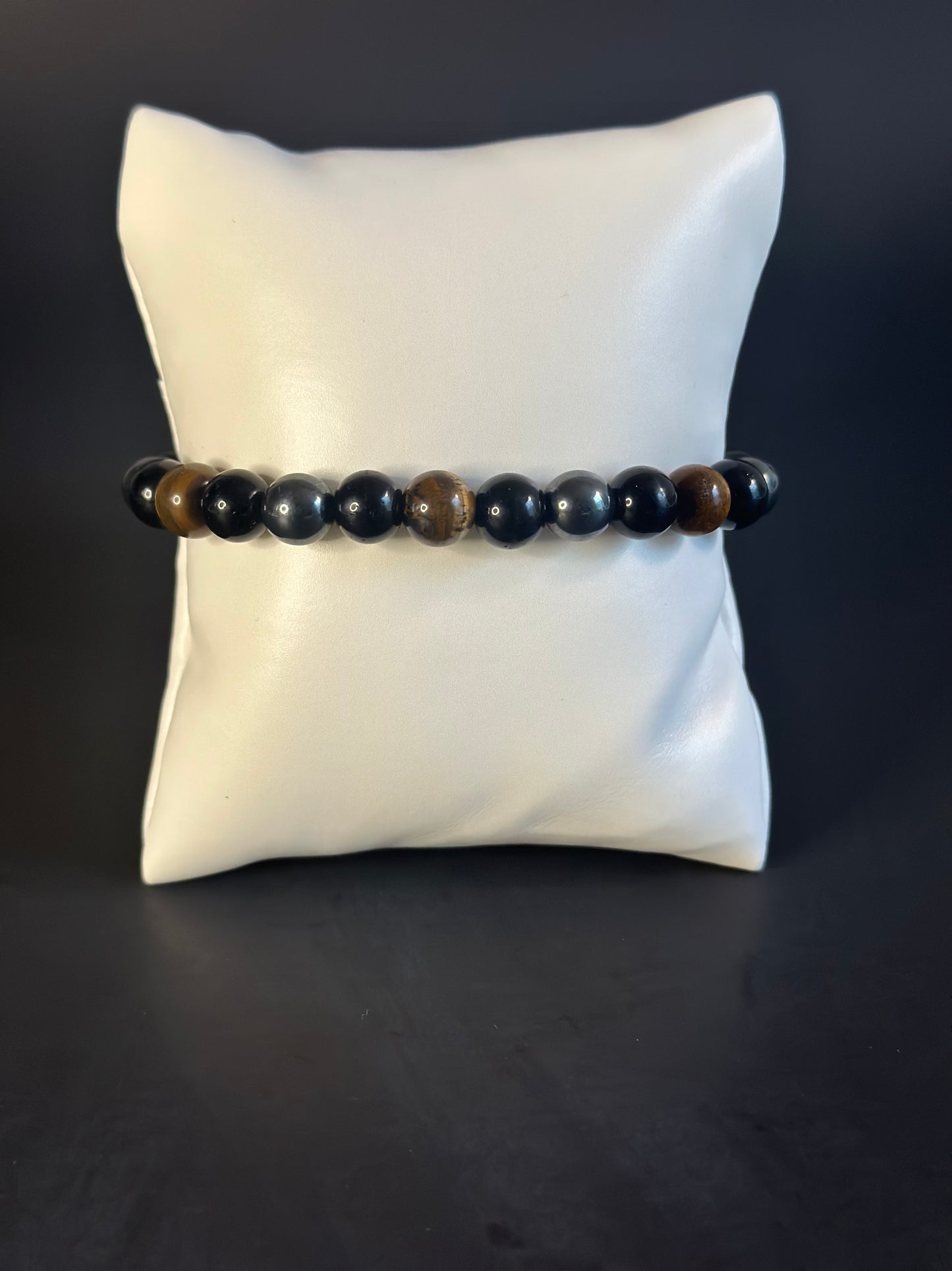 Triple Protection, Hematite, Black Onyx, Tiger’s Eye