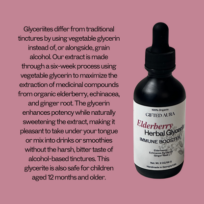 Elderberry Herbal Glycerite (Immune Booster) 2 oz.